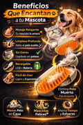 Cepillo a Vapor 2 en 1  Limpieza profunda y masajeador para MASCOTAS